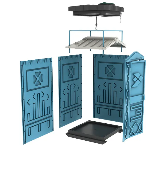 Пластиковая уличная душевая кабина « ECOSTYLE ЕсоGR»